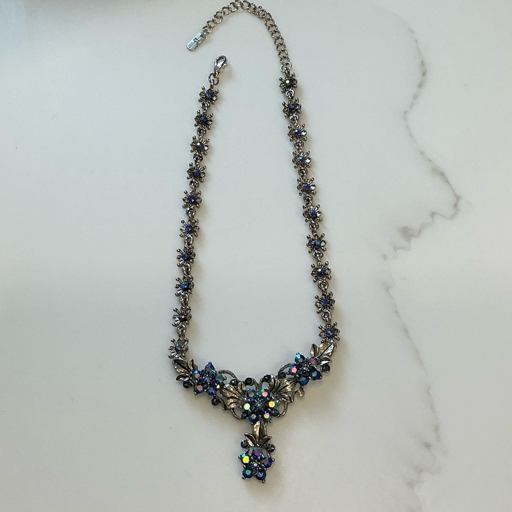 Dazzling Vintage Aurora Borealis Crystal Necklace